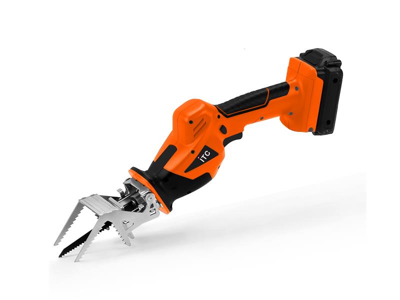 Close up of the cordless reciprocating saw unit