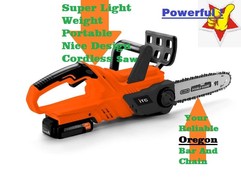 Lightweight portable chainsaw design