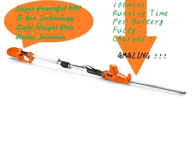 40V Lithium-Ion Battery Powered Hedge Trimmer Performance Highlights