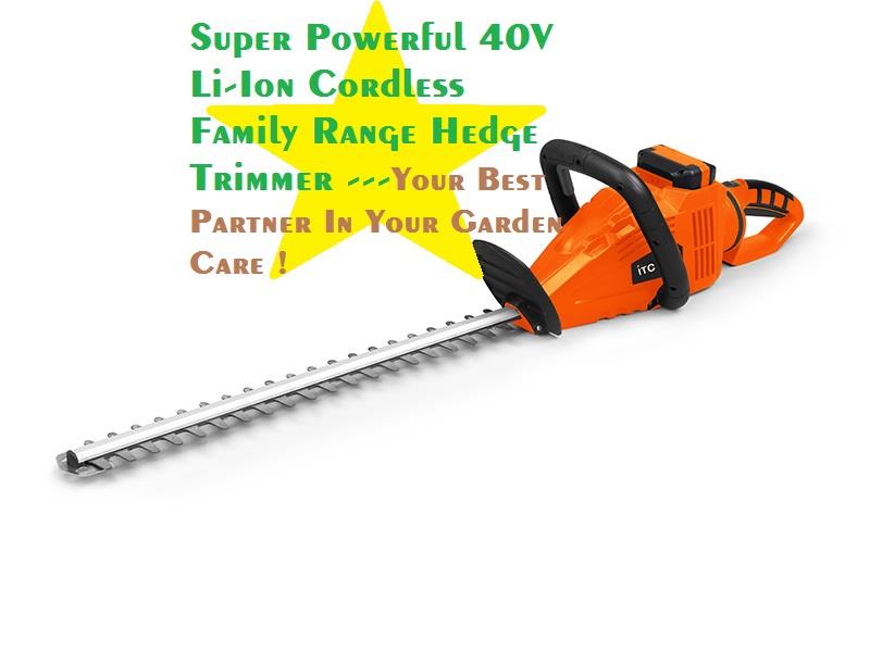 CG400M04 DC40V Li-Ion Battery Cordless/Electric Garden Hedge Trimmer Machine - Image 2
