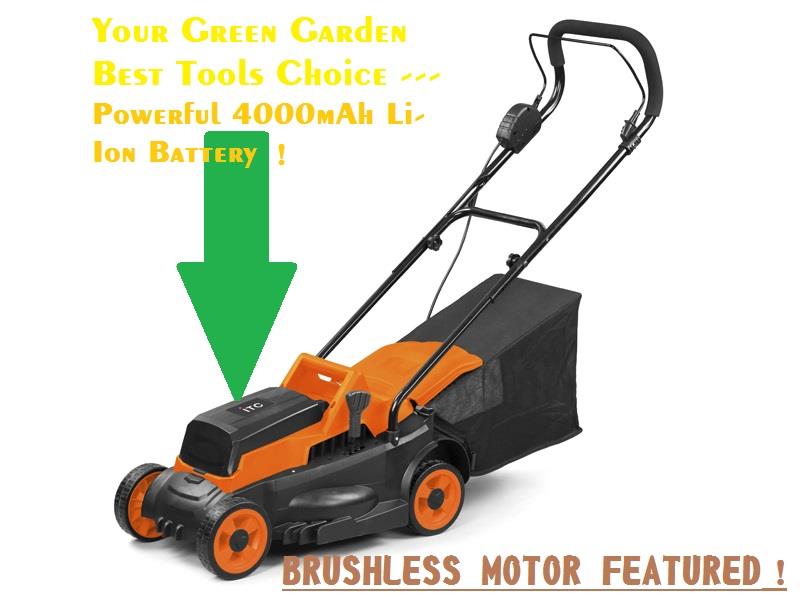 40V Cordless Lawnmower with Brushless Motor