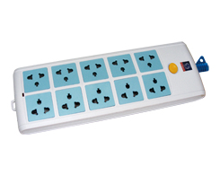 Universal Power Extension Cord with Eight Outlets