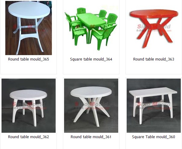 Plastic Injection Mold for Chairs and Tables