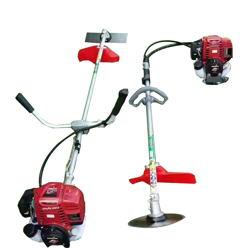 Gasoline brush cutter being used for vegetation management