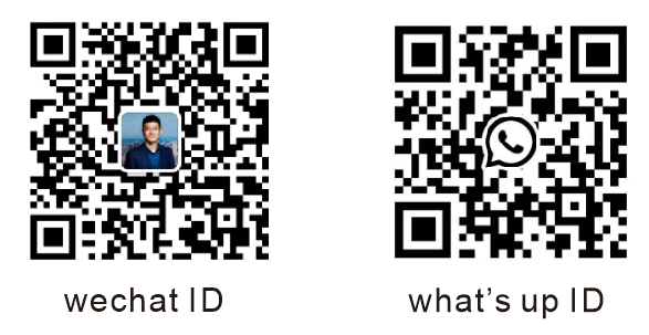 WeChat and WhatsApp QR codes for direct sourcing inquiries