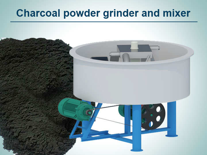 Charcoal powder grinding machine wheel grinder mixer - Image 3