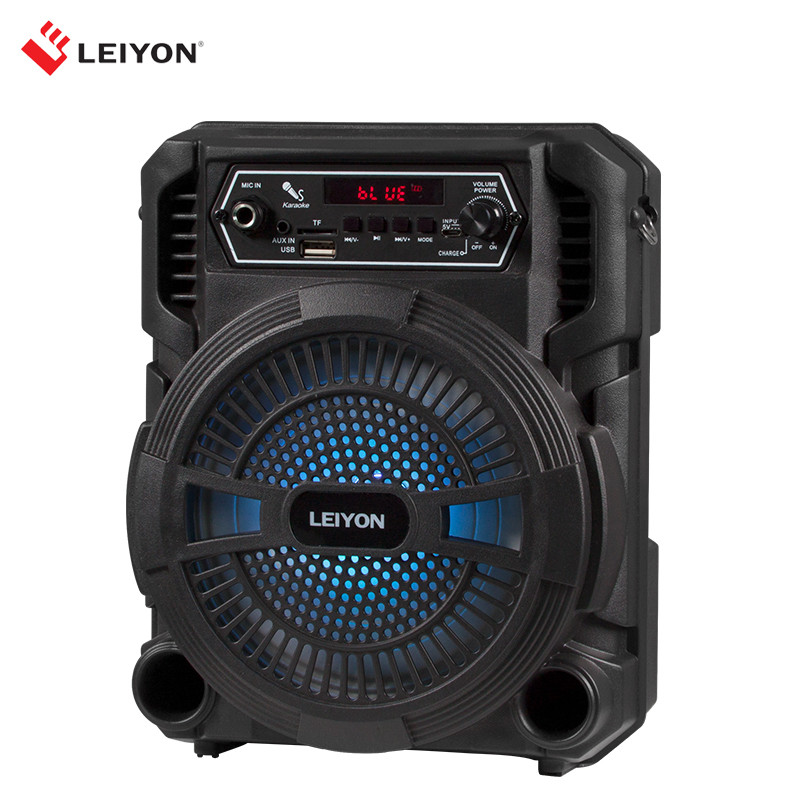 cheap plastic portable karaoke bluetooth speaker wireless trolley speakers pa - Image 3