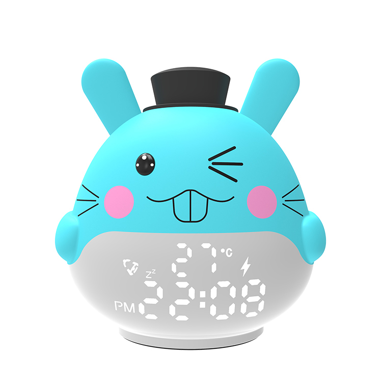 cheap small kids animal shape bed loud table led digital alarm clock with night light - Image 2