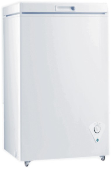 98-Liter Chest Freezer with Rollers