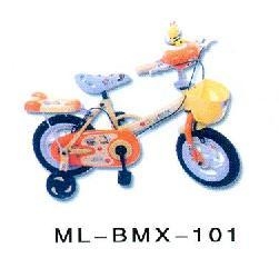 Children's Bicycle with Training Wheels and Basket