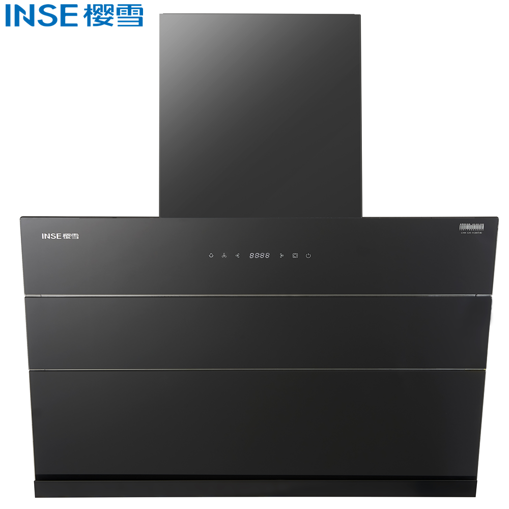 China 2022 hot selling black steel glass kitchen range hood CXW-320-H1808(B) - Image 3