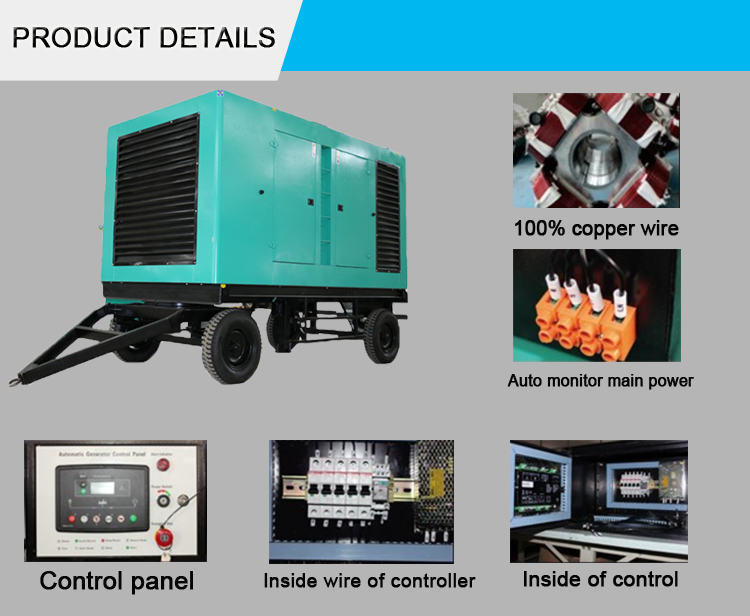 Detailed view of the generator control panel and internal wiring