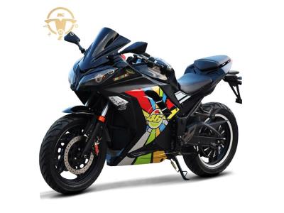 China New Model Disc Brake Type 72V 40ah Electric Racing Motorcycle For Adult - Image 2