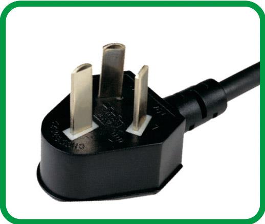 Three-Prong Electrical Power Cord