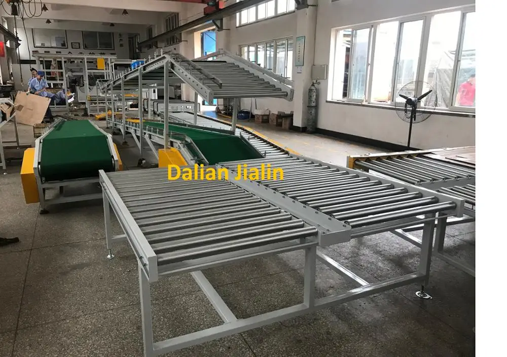 Combined roller and belt conveyor system