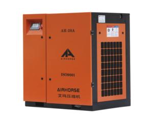 Industrial belt driven screw air compressor unit