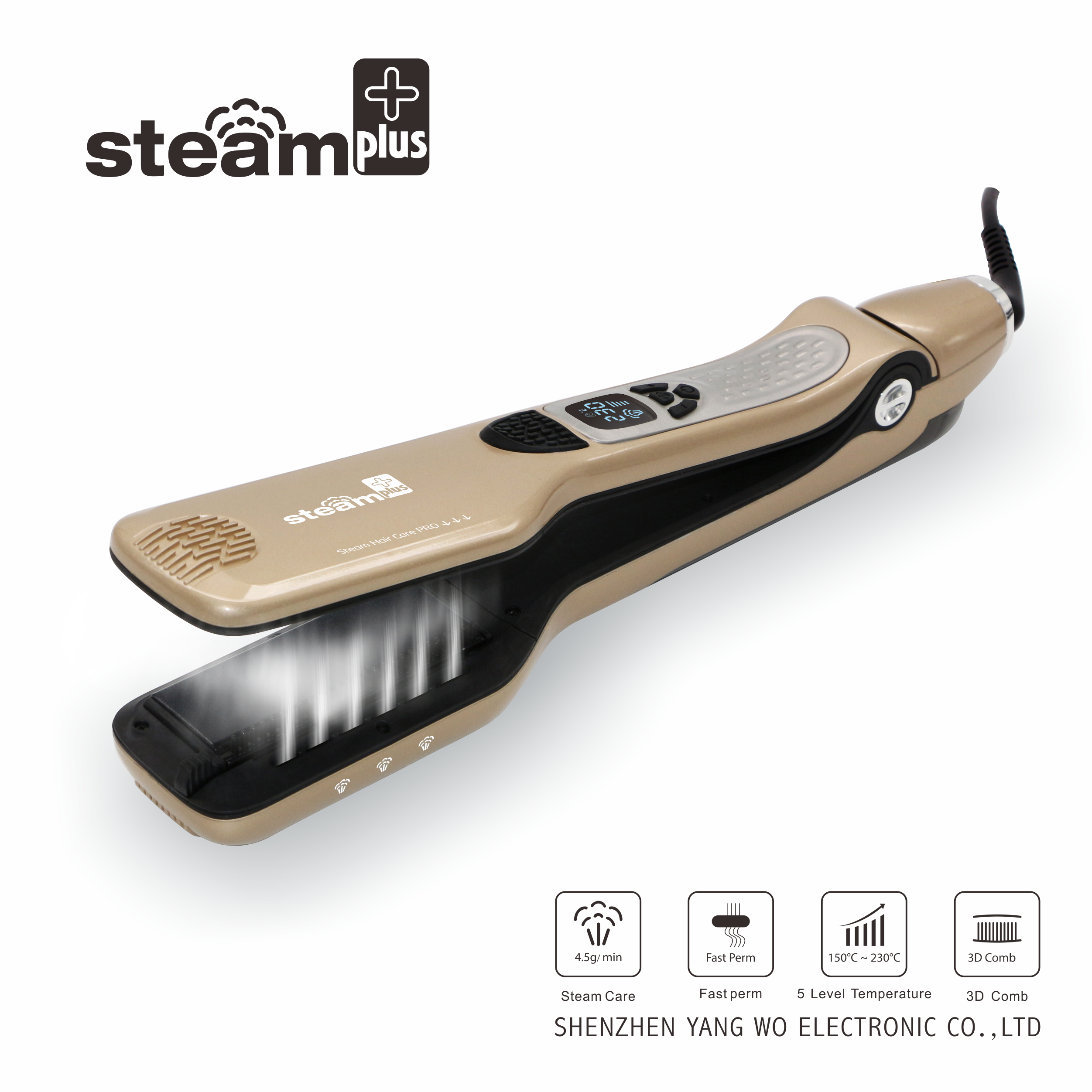 China top10 selling products steampod steam hair straightener with amazing price - Image 2