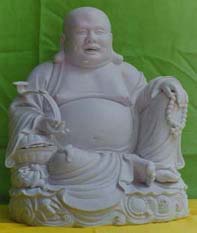 Seated Buddha Stone Statue