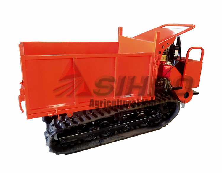 Compact mini dumper suitable for narrow agricultural pathways