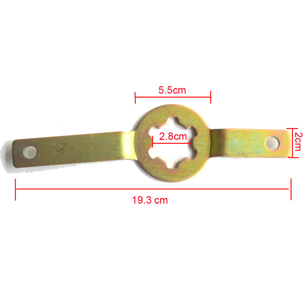 Dimensional diagram of variator locking tool