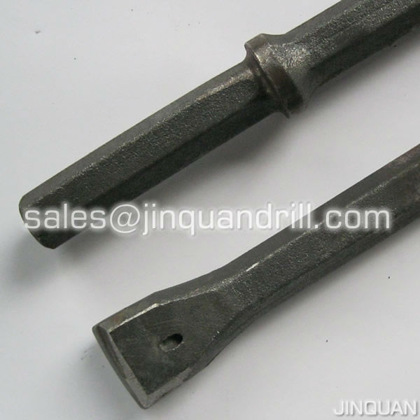 Integral Drill Rod with Chisel Bit