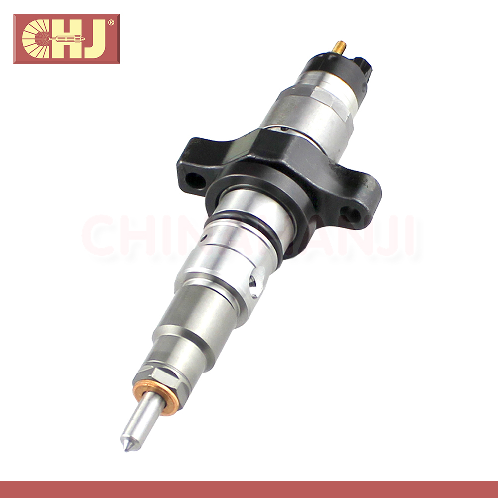 Common Rail Fuel Injector 0445120007 showing precision nozzle and body construction