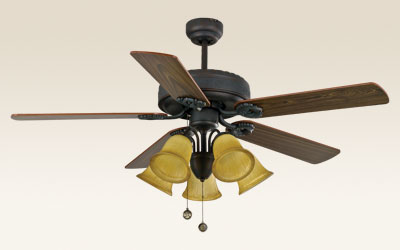 Indoor Ceiling Fan with Light Kit