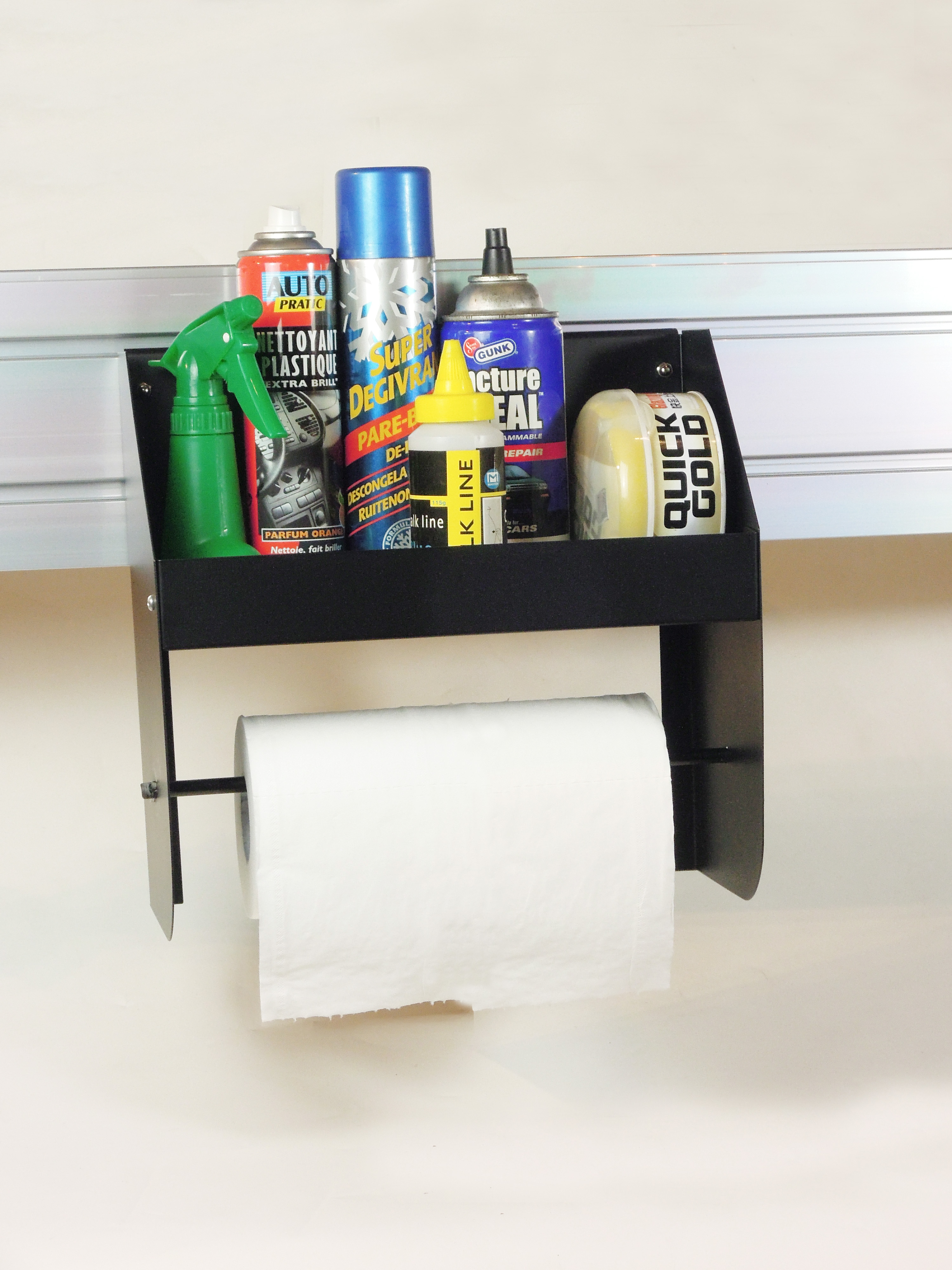 Wall Mountable Aerosol Can and Paper Towel Dispenser