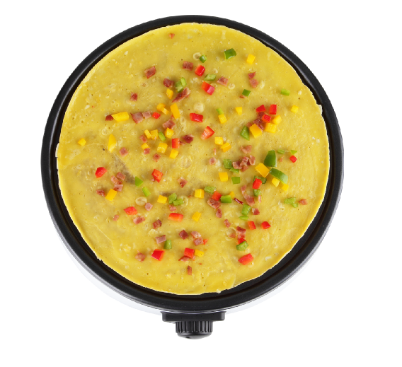 Electric Crepe and Pancake Maker with Adjustable Temperature