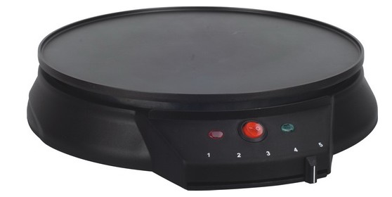 Electric Crepe Maker with Adjustable Temperature