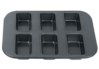 Mini Loaf Pan with Six Cavities