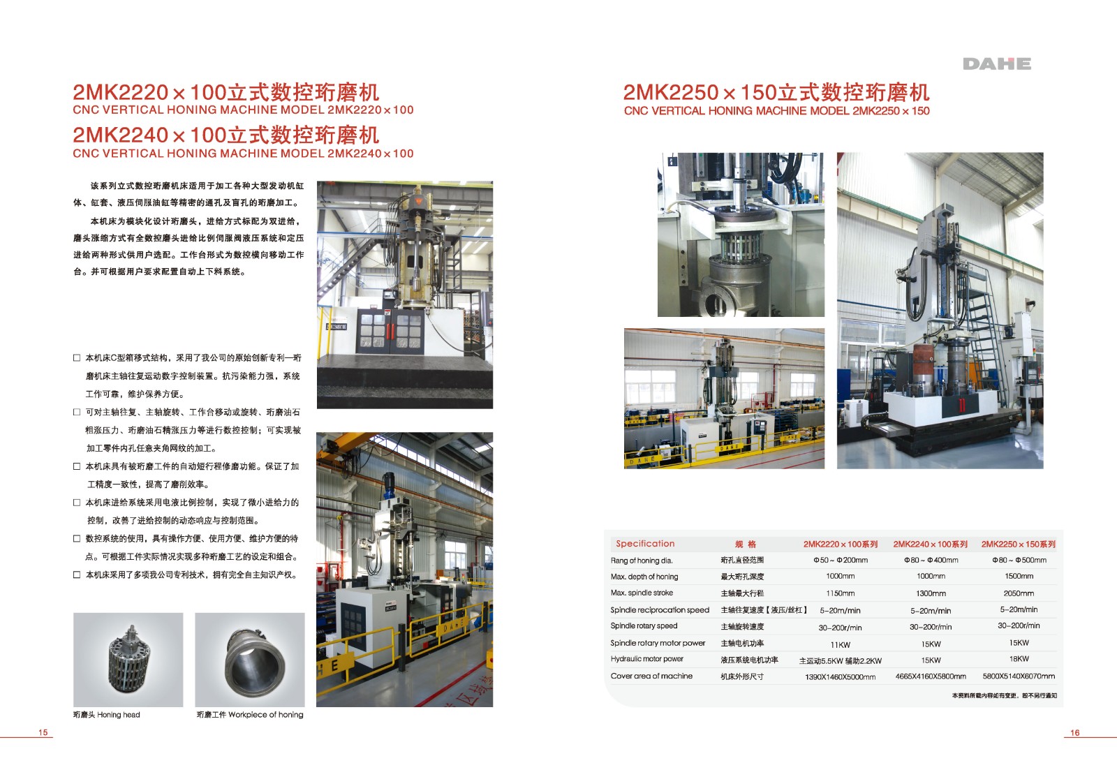 CNC Vertical Honing Machine for Precision Finishing