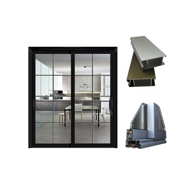 cnc machining aluminum Extrusion Alloy Wardrobe Sliding Aluminum door Profile For Windows - Image 3