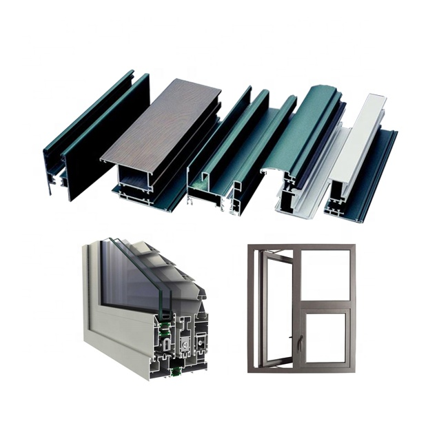 CNC Machined Aluminum Extrusion Profile for Doors and Windows