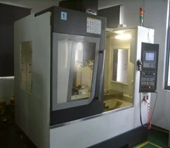 High-precision CNC machining center in operation