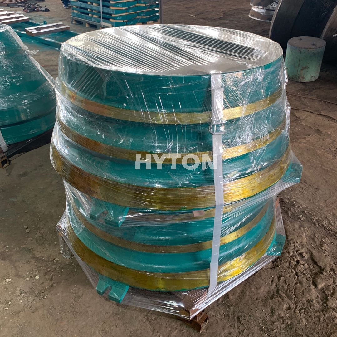 CNC Machined Mantle and Concave for GP200 Cone Crusher