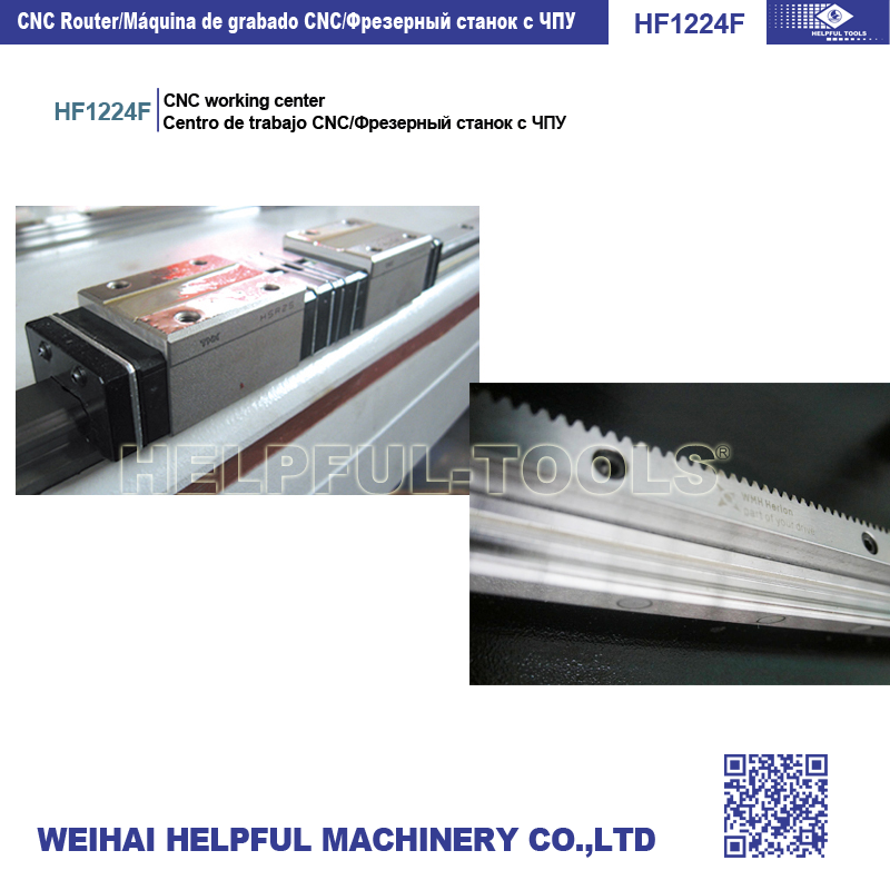 Linear guide rails and drive system