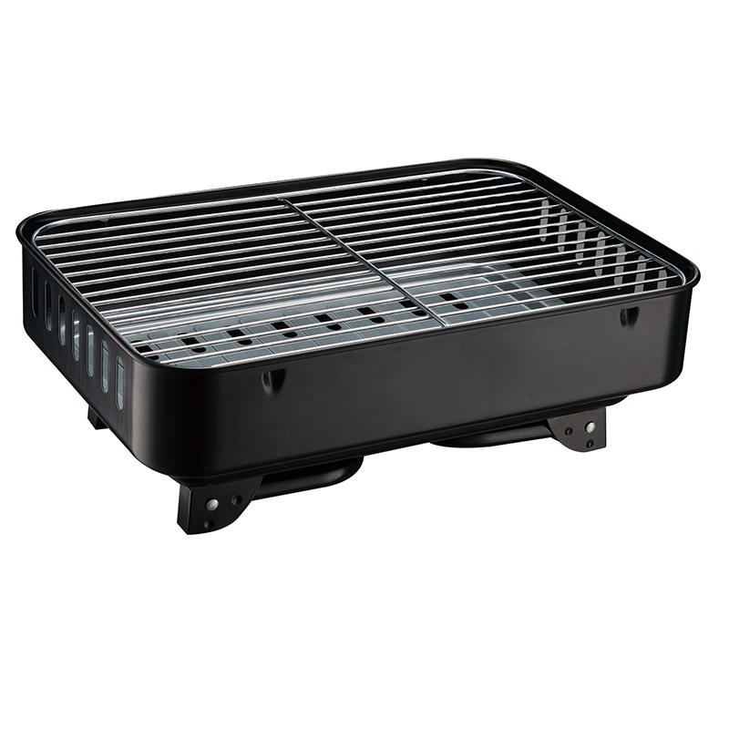 Portable Coal Barbecue Grill with Foldable Legs