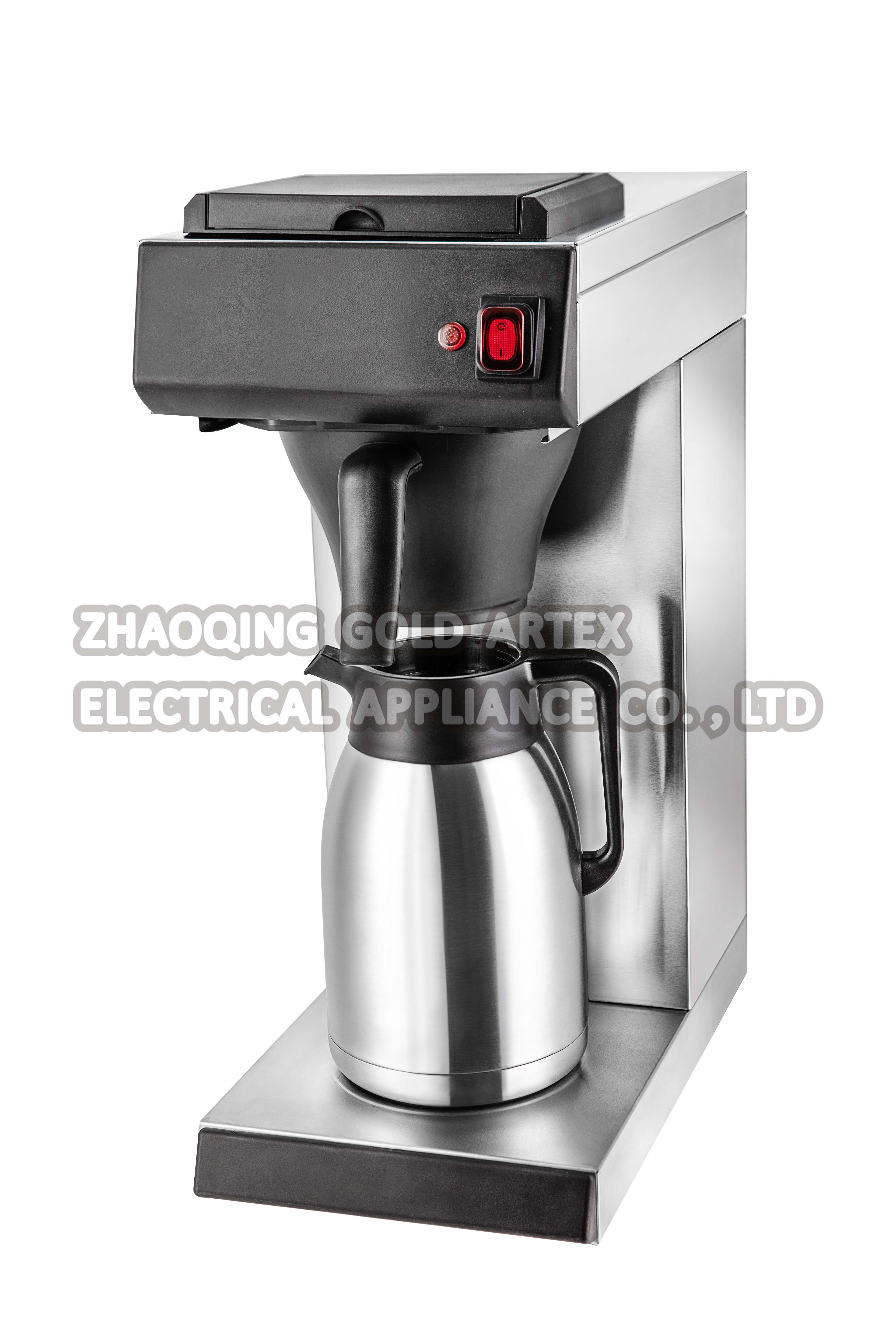Commercial Stainless Steel Coffee Maker with Thermal Carafe