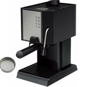 Compact Espresso Machine with Steam Wand