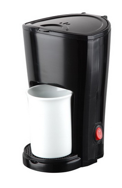 Single-Serve Electric Coffee Maker with Ceramic Mug