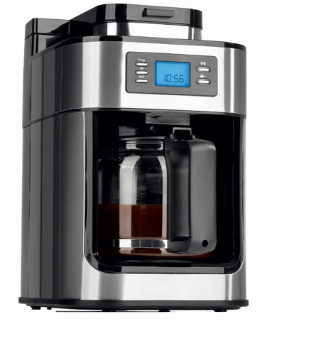 Programmable Coffee Maker with Integrated Grinder