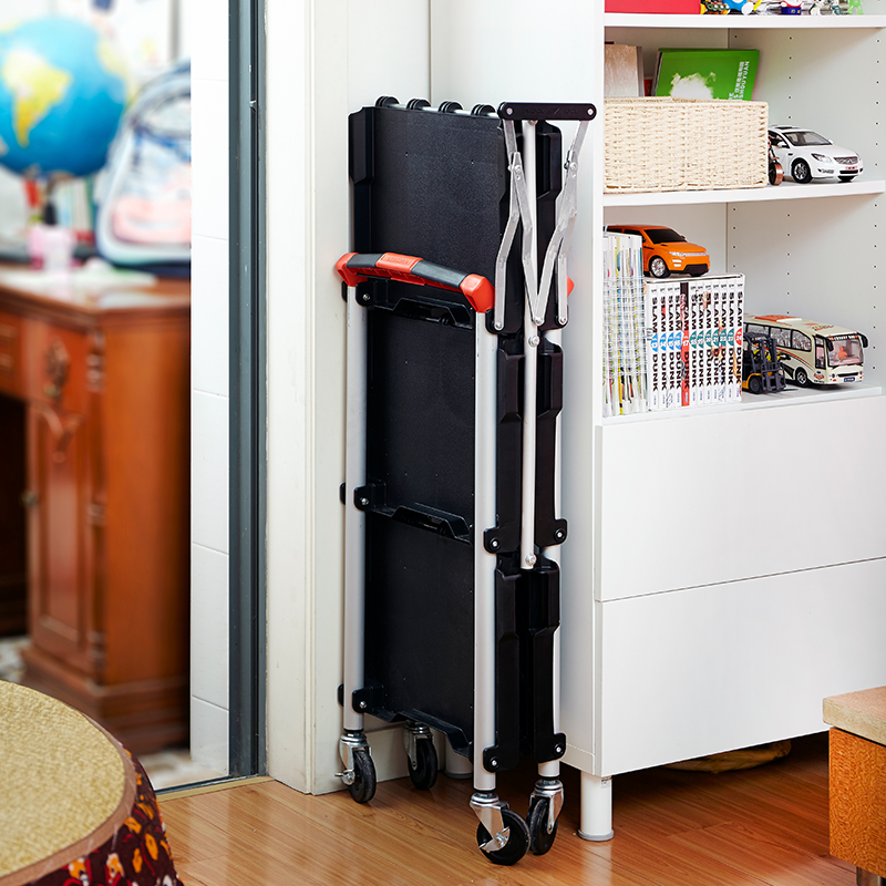 Collapsible Utility Cart with Three Shelves