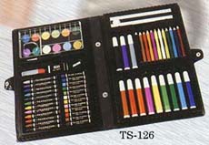 Comprehensive Art Set with Various Coloring Tools
