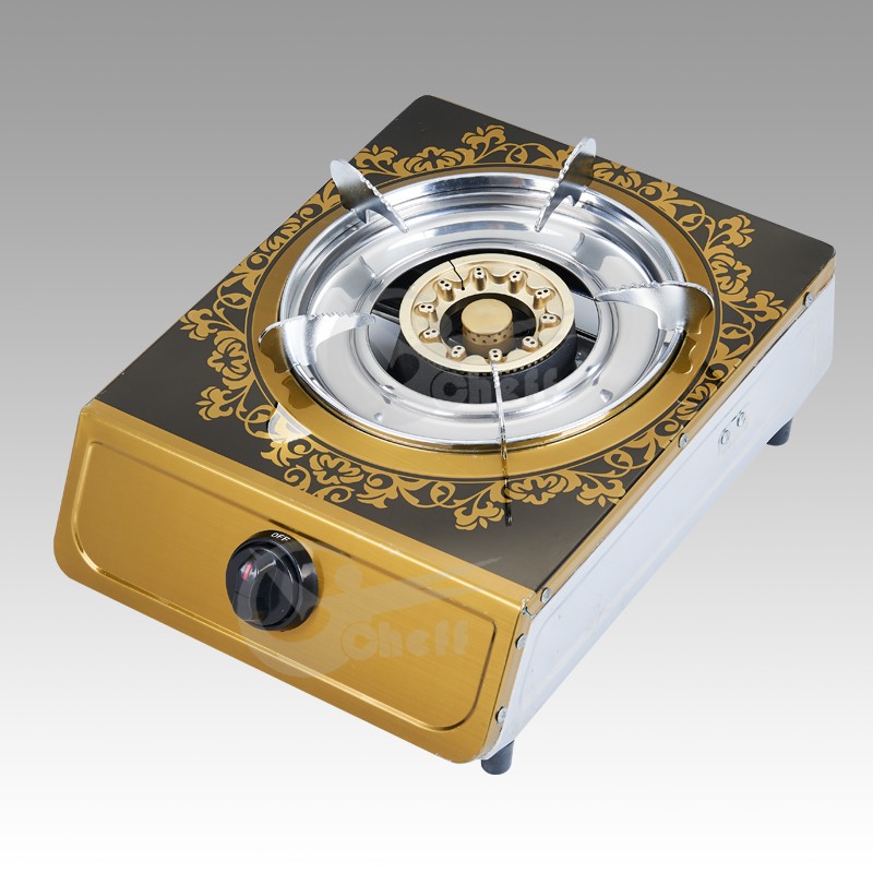 Color stainless steel single burner durable gas stove - Image 2