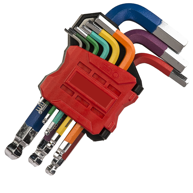 Color-Coded Hex Key Wrench Set