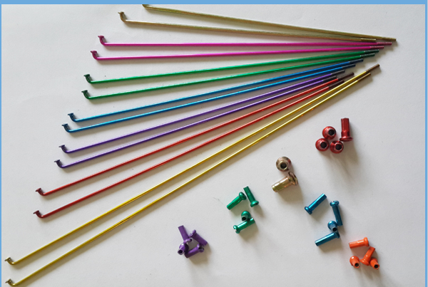 Colorful Bicycle Wheel Spokes