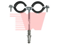 Pipe and Conduit Combination Fitting with Wall Anchor
