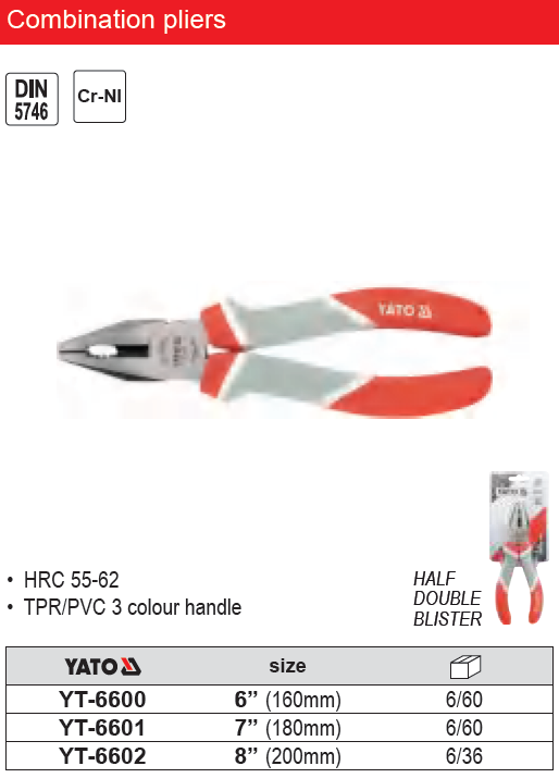 6-Inch Combination Pliers
