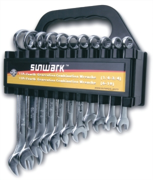 Combination Wrench with Open and Box Ends